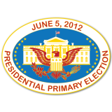 June 5, 2012 Election Pin