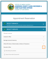 qmatic reservation select service